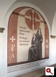 Sgraffito - Bogosawiona Celina Borzcka i Jadwiga Borzcka w wieczerniku Klasztoru Zakonu Paulinw na Jasnej Grze w Czstochowie